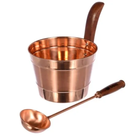 Набор из меди: Бадья 4 л и ковш "Банные штучки" *1/4