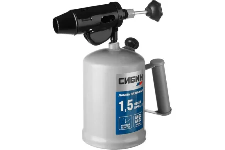 СИБИН  1.5 л, стальной эжектор, паяльная лампа (40670)