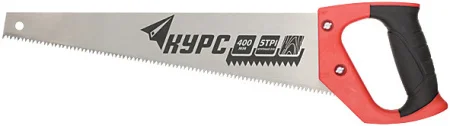 Ножовка по дереву 400мм TPI 5 каленый зуб 2D двухкомпонентная рукоятка Курс Рос 40351  1 32