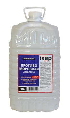 Противоморозная добавка ИСЕП-Колор 10л.    1пал=75шт.