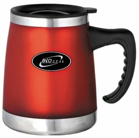 Термокружка Biostal 0,42 л , с крышкой, пластик *1