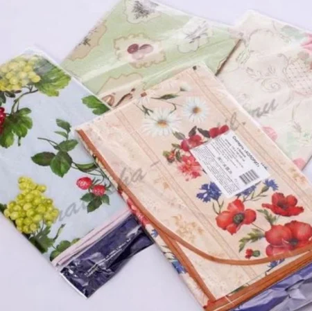 Скатерть ПЕРСПЕКТИВА с бейкой 130х160см тканевая основа с ПВХ покрытием Колорит КТ-Б130*160 *1