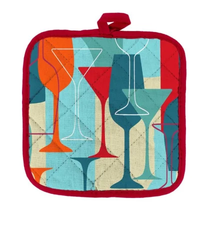 Прихватка рогожка 18х18 Vse DOMA рис 60243-1 Банкет