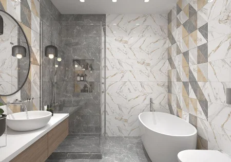Плитка облицовочная GlobalTile Capella GT97VG 500х250х9мм (1уп=1.375м2 (11шт) 1п=74,25м2) белая