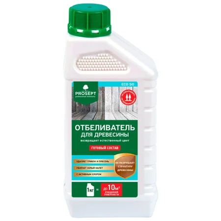 Отбеливатель для древесины 1л PROSEPT ECO 50 012-1  1 12