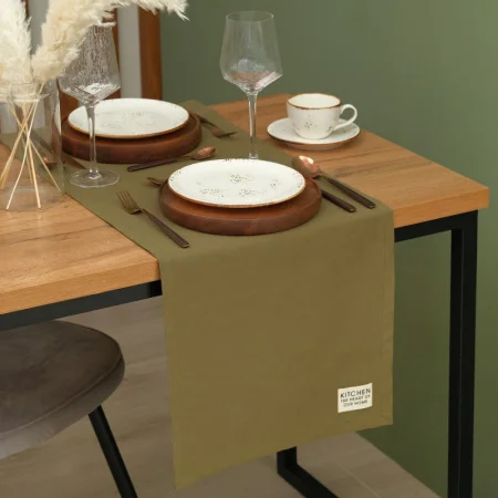 Дорожка на стол Этель Kitchen 40х150см зеленый 100%хл саржа 220 г/м2 7866033