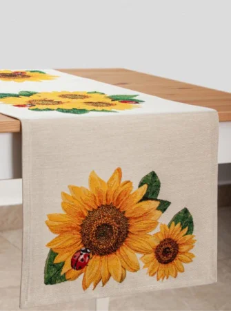 Дорожка на стол Подсолнухи 44х140см 01472