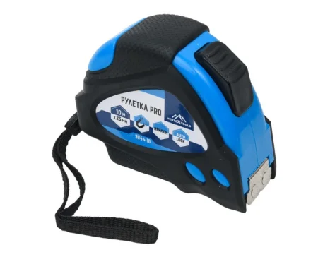 Рулетка 10м 25мм нейлон + автостоп VertexTools 3044-10  1