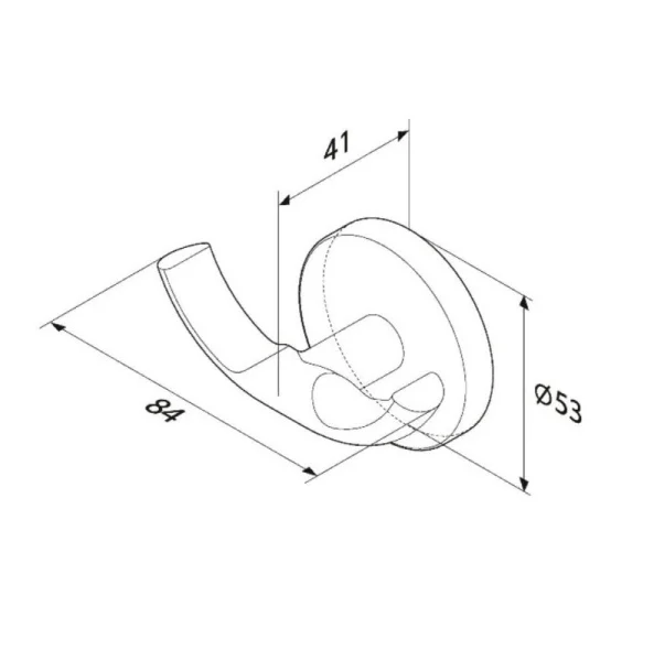 Крючок двойной Am.Pm X-Joy A85A35622 черный