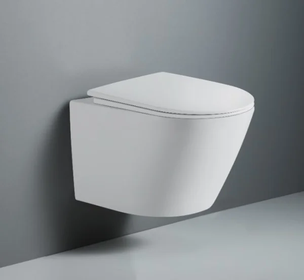 Унитаз подвесной D&K Rhein.Bach DT1476516 безободковый торнадо белый
