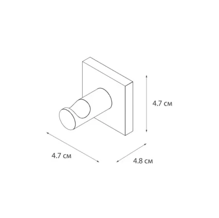 Крючок Fixsen Lux Satin FX-16005 сатин
