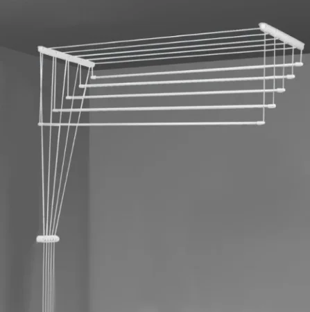 Сушилка д белья потолочная  Лиана Люкс  5-рядная шир. 1,6м белая SPP-160  1