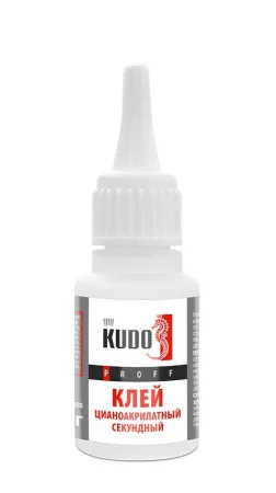 Клей цианоакрилатный секундный PROFF SMB-020 20гр (Kudo)  20