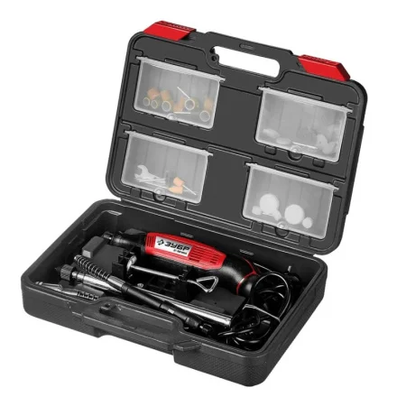 Гравер электрический Зубр ЗГ-160 КН41 41 предмет, кейс