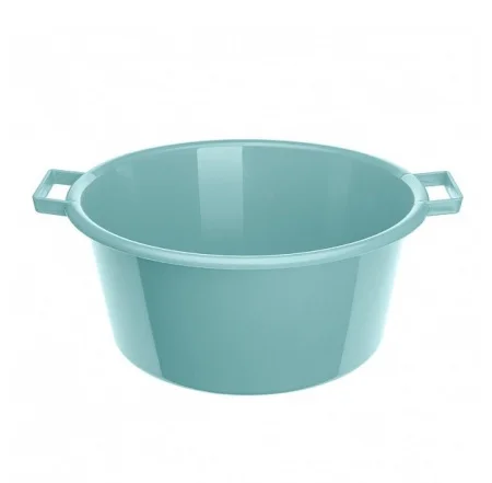 Таз пласт. 13л круглый с ручками МИКС  (Бытпласт) *1/15