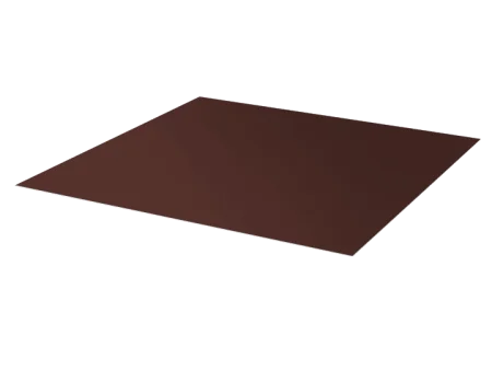 Лист плоский 1250х2000х0,45мм RAL8017 коричневый (2,5м²)