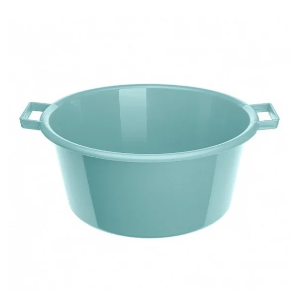 Таз пласт. 13л круглый с ручками МИКС  (Бытпласт) *1/15