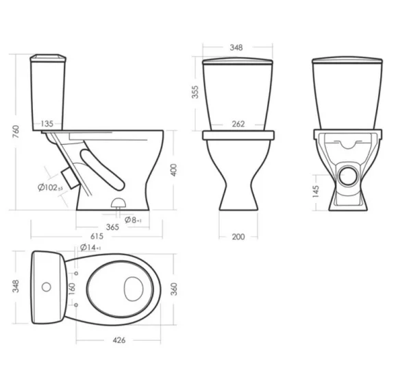 Унитаз-компакт Sanita Эталон ETLSACC01090113