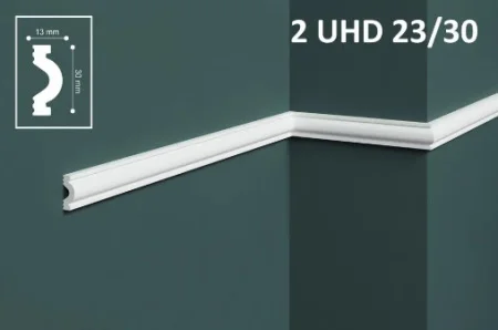 Молдинг настенно-потолочный UHD Polymer 2 23/30 2м Солид 