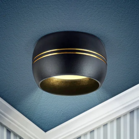 Подсветка декоративная 1хGx53 черная золото OL13 BK GD Б0049036 (Эра) 1 40