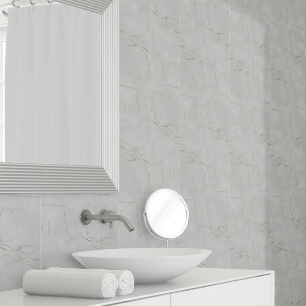 Панель ПВХ Stella Light Slim Мрамор Грей 673/1 2600х250х5 