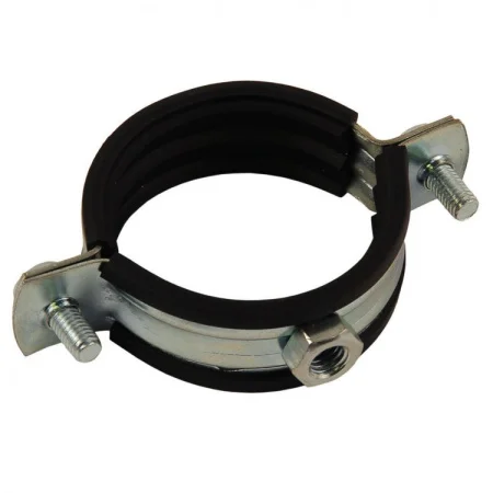 Хомут трубный мет. с рез. гайка 4  М10 (110-114) дюбель, шуруп