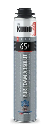 Пена монтажная ПРОФ полиуретановая зимняя KUDO PROFF 65+ ARKTIKA до –18°С (KUPP10W65+)  1 12