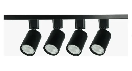Светильник трековый однофазный TR70-SET4-GU10-BK черный Б0063956 Эра