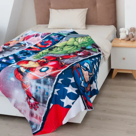 Плед "Мстители" 1,5 сп, 140х210 см, 100% п/э 7339221 *1