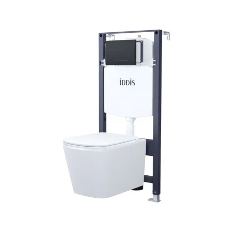 Комплект инсталляции 3в1 унитаз с крышкой+инсталляция+кнопка Iddis Basic BASBI02i73