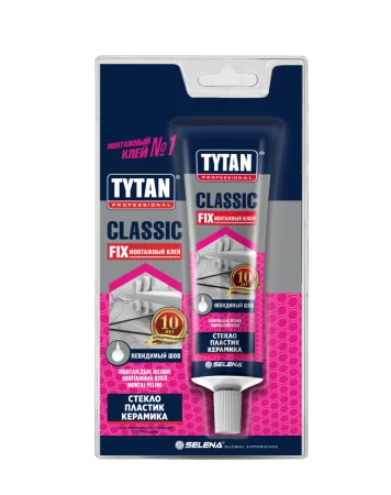Клей монтажный Classic Fix Professional прозрачный 100мл 00388 (Tytan)  12 (-20)