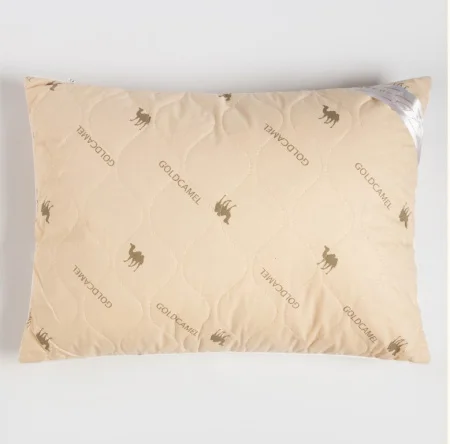 Подушка "Этель", подстёжка — верблюжья шерсть, 50х70 см, тик