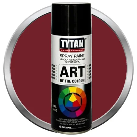 Краска аэрозольная Tytan Professional Art of the colour 400мл красное вино 3005 (95049)  1 12