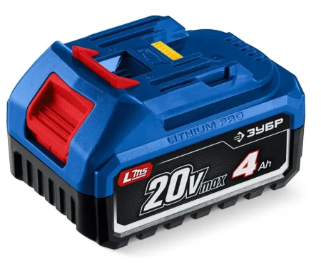 Аккумулятор Зубр Профессионал Power PRO 20В, 4.0Ач аккумулятор LMS BP-P-20-4  1