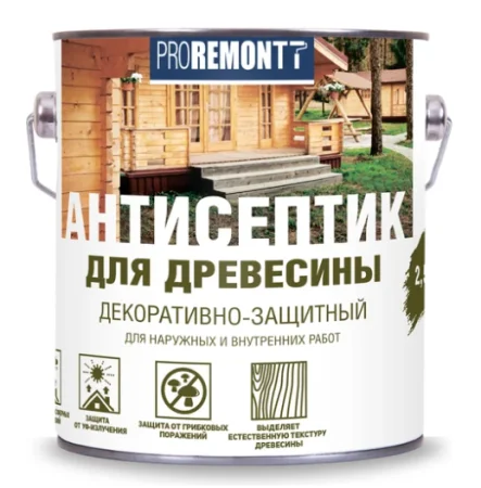 Антисептик деревозащитное средство орех Proremontt 2,5л. (0006562)  1 4