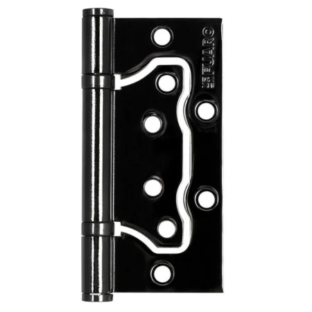 Петля без врезки универсальная FUARO IN4500W-BL BL черный матовый (500-2BB/BL 100x2,5) БЛИСТЕР *1/80