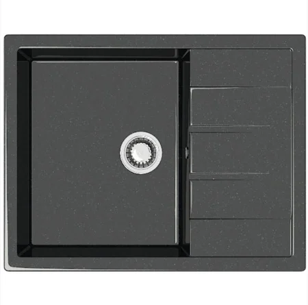 Мойка иск. камень "Катрин" 645х505х218мм черный Granit Z151Q4 (BERGG) *1