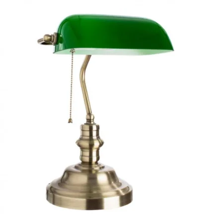 Светильник настольный A2492LT-1AB BANKER зеленый (Arte Lamp)  1