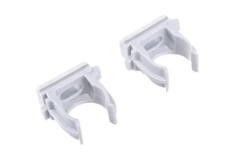 Клипса д трубы D40мм (упак 30шт) серая АТ-50140-030 (Урал пак)  1 14