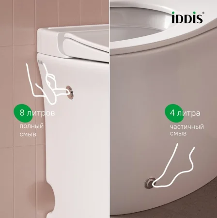 Унитаз приставной Iddis Pulse PULIDSEi26 с функцией импульсного смыва