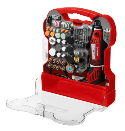 Гравер электрический Зубр ЗГ-130ЭК H172 с набором мини-насадок, 172 предмета