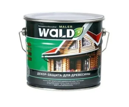 Пропитка защитно-декоративная для древесины Wald бесцветная  3л  1 3
