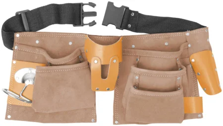 Пояс для инструмента 390х290х100мм кожа 10 отделений 1 петля Fit 12523 *1