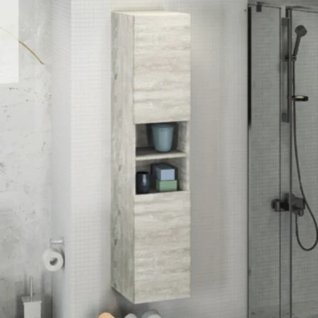 Пенал подвесной Comforty Верона-35 дуб белый