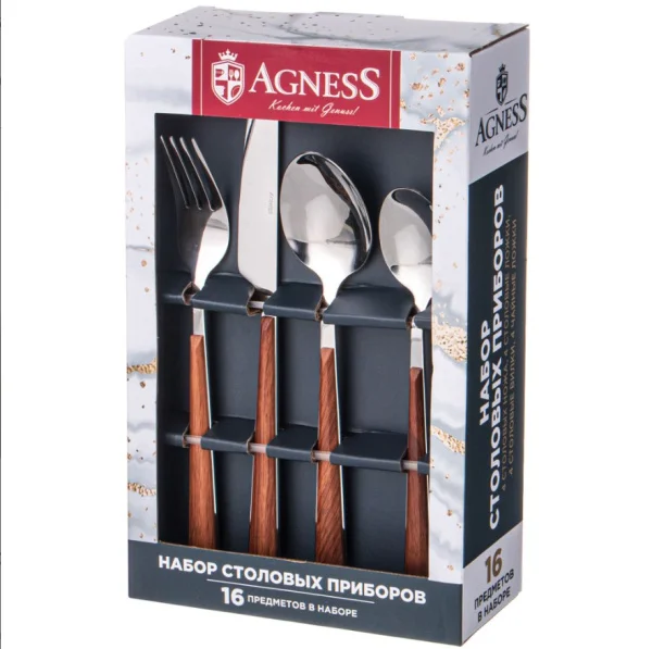 Набор столовых приборов Agness 16 предм. 942-135