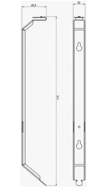 Кронштейн универсальный CWM-02 для монтажа конвектора на стену Кронштейн универсальный CWM-02 для монтажа конвектора на стену