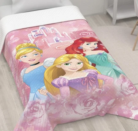 Покрывало Disney Принцессы детское 1,5сп 145х210см 100% п/э микрофибра 90г/м2 4857995