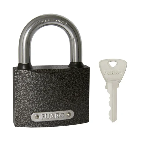 Замок навесной Fuaro PL-UNI-0163 (PL-01-63) 3key англ.  блистер