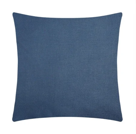 Наволочка декоративная "Этель" 45х45см синий рогожка 100% п/э 9656452