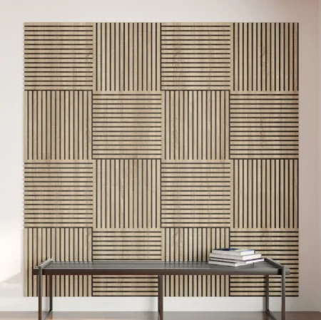 Панель стеновая Акустическая Stella Comfort Standart Дуб Сонома 600х600х9